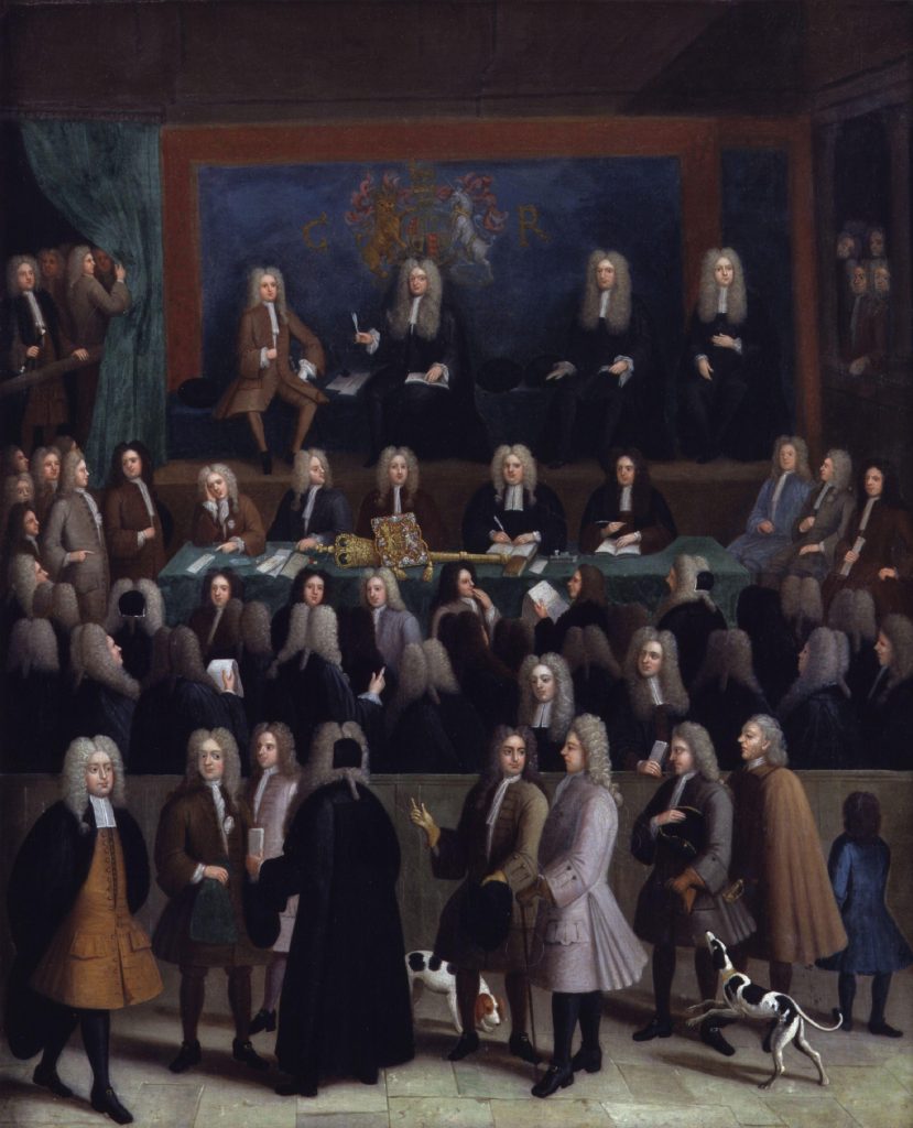 The_Court_of_Chancery_during_the_reign_of_George_I_by_Benjamin_Ferrers