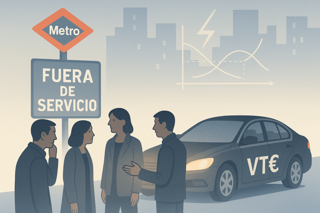 ¿Precios desorbitados de las VTC ante el apagón eléctrico?