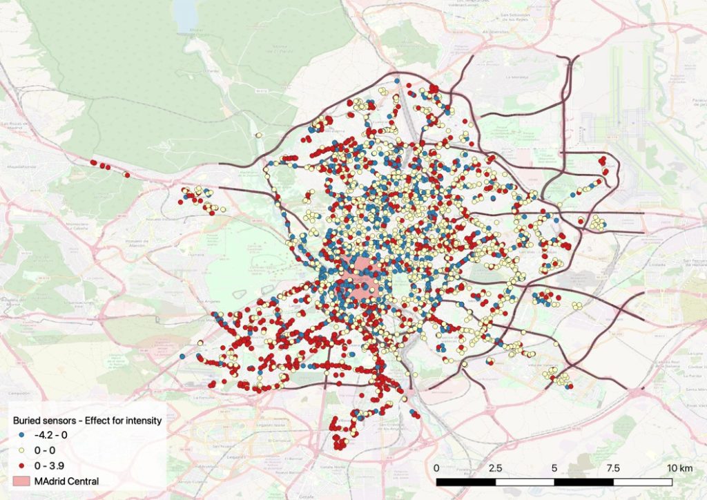 Zonas de bajas emisiones y congestión del tráfico: evidencia de Madrid Central