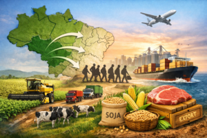 Migración, conocimiento y ventaja comparativa: cómo la Marcha hacia el Oeste de Brasil transformó los patrones comerciales a largo plazo.